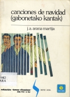 Cubierta del libro Canciones de navidad (Gabonetako kantak) (Caja de Ahorros Vizcaina, 1981)